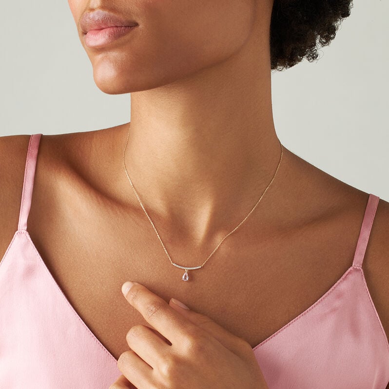 Collana Amélie Oro Giallo Quarzo Cubic Zirconia - Collane Donna | Stroili