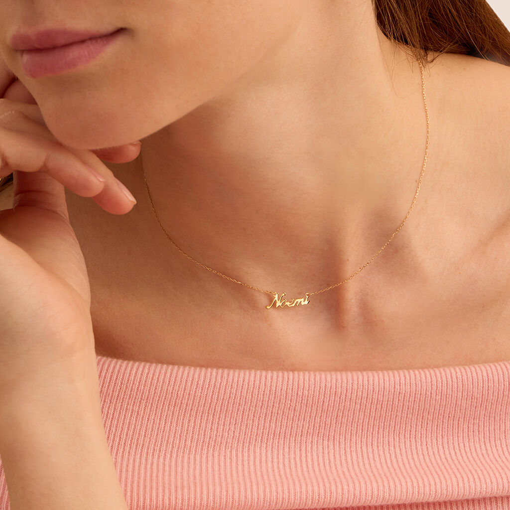 Collana Noemi Gold Names Oro Giallo