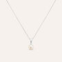Collana Gabrielle Oro Bianco Perla D'Acqua Dolce