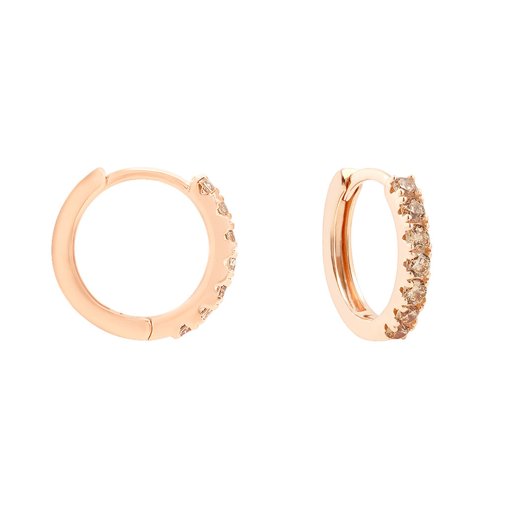 Orecchini A Cerchio Silver Rainbow Argento Rosa Cubic Zirconia - Orecchini a Cerchio Donna | Stroili