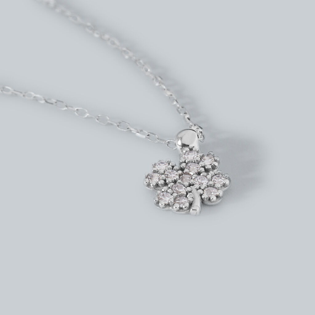 Collana Claire Oro Bianco Cubic Zirconia - Collane Donna | Stroili