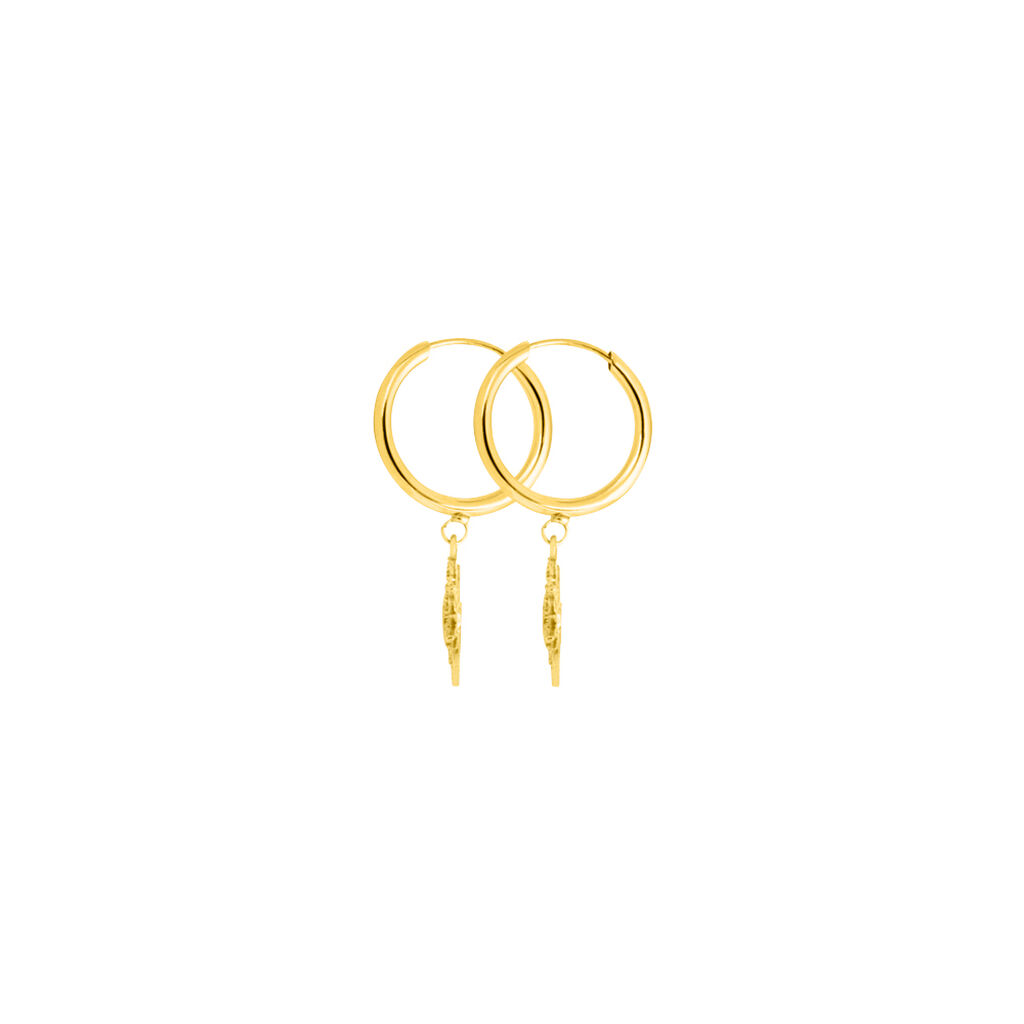 Orecchini A Cerchio Toujours Oro Giallo Cubic Zirconia - Orecchini a Cerchio Donna | Stroili