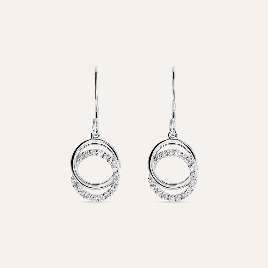 Orecchini Pendenti Silver Shine Argento Rodiato Cubic Zirconia