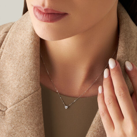 Collana Punto Luce Claire Oro Bianco Cubic Zirconia - Collane Punto Luce Donna | Stroili