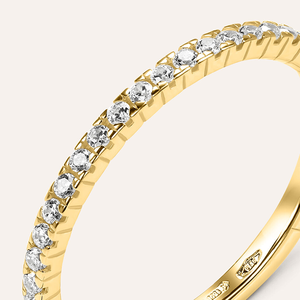 Anello Eternity Claire Oro Giallo Cubic Zirconia - Anelli Eternity Donna | Stroili