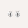 Orecchini Lobo Silver Moments Argento Rodiato Cubic Zirconia