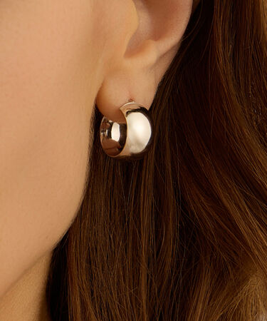 Orecchini A Cerchio Silver Collection Argento Rodiato