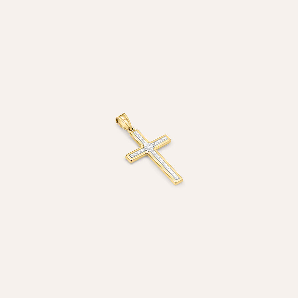 Pendente Holy Oro Bicolore - Ciondoli con Incisione Unisex | Stroili