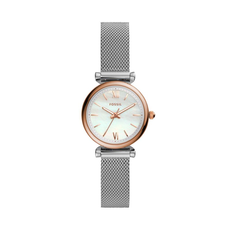 Orologio Fossil solo tempo con cinturino maglia milanese e cassa in acciaio dorato - Orologi Donna | Stroili