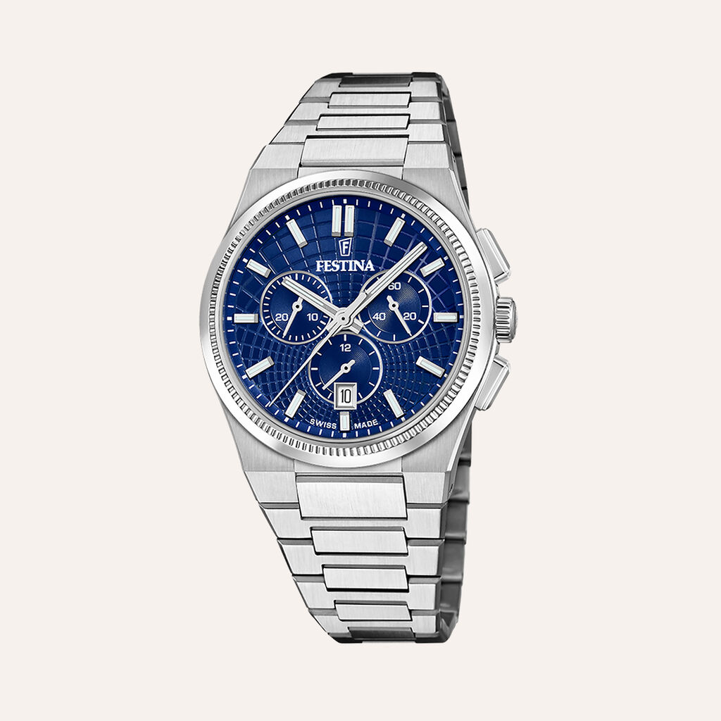Orologio Al Quarzo Festina Swiss Made Riv&eacute; F20059/2