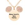 Collana Lady Message Acciaio Rosato Disney e Cristalli