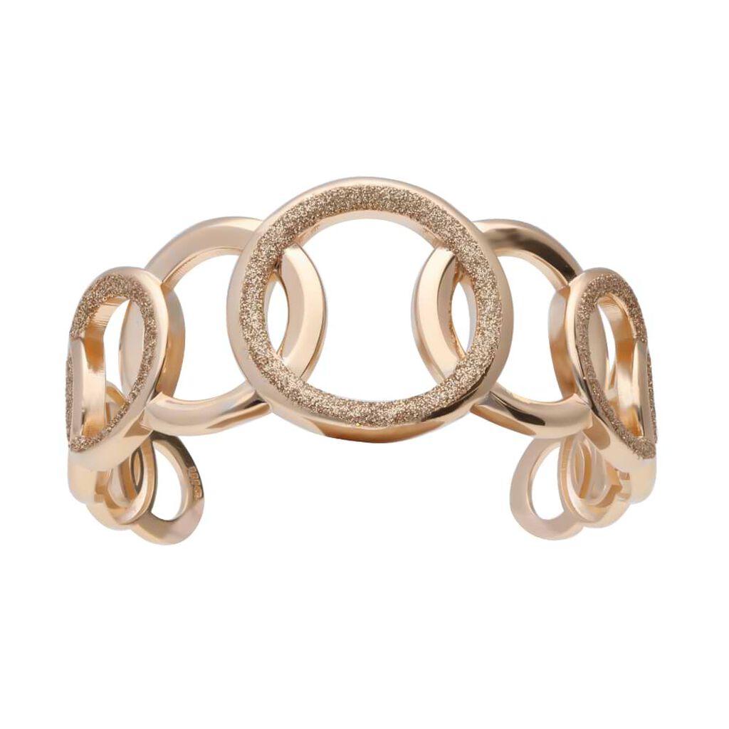 Bracciale bangle in ottone bronzato e glitter bronzo - Bracciali Donna | Stroili
