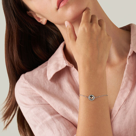 Bracciale Lady Chic Acciaio Rosa Cristallo - Bracciali con Incisione Donna | Stroili