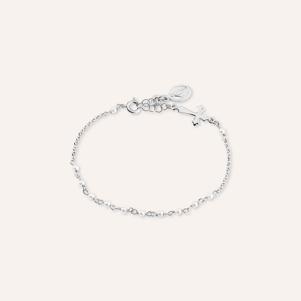 Bracciale Rosario Silver Soul Argento Rodiato Perla sintentica