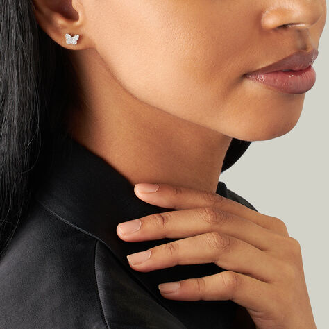 Orecchini Lobo Silver Moments Argento Rodiato Cubic Zirconia - Orecchini a Lobo Donna | Stroili