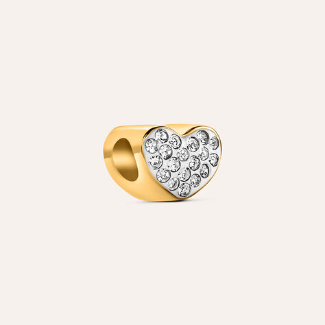 Bead Essential Code Acciaio Dorato Cristallo - Beads Donna | Stroili
