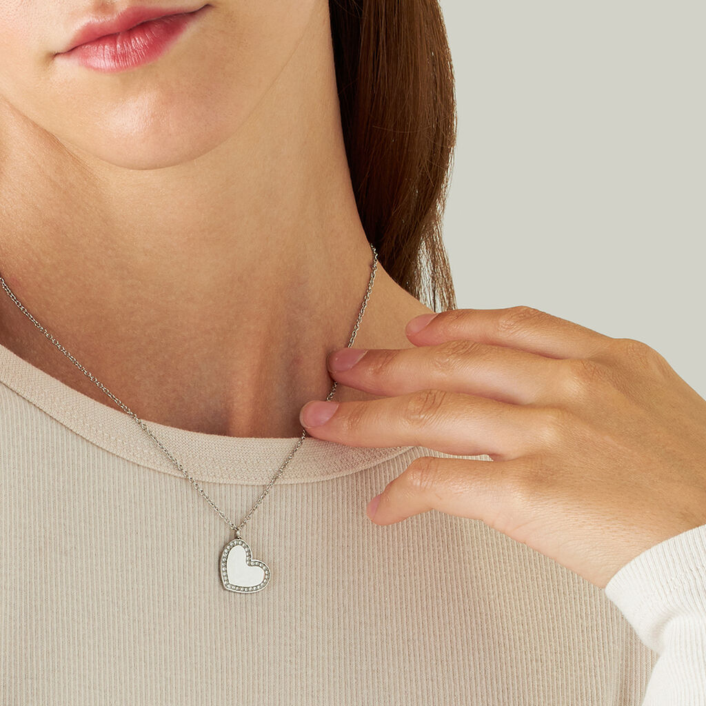 Collana Lady Chic Acciaio Cristallo - Collane Donna | Stroili