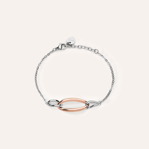 Bracciale Lady Code Acciaio Bicolore Bianco / Rosa - Bracciali Donna | Stroili