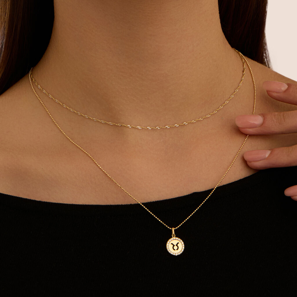 Pendente Poème Oro Giallo Cubic Zirconia - Ciondoli Donna | Stroili