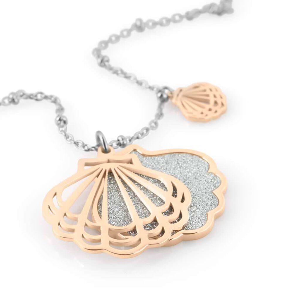 Collana Lady Shine Acciaio Bicolore Bianco / Rosa - Collane Donna | Stroili