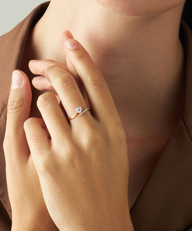 Anello Solitario Claire Oro Giallo Cubic Zirconia