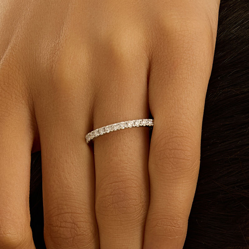 Anello Eternity Diamade Oro Bianco Diamante Lab-Grown - Anelli Eternity Donna | Stroili