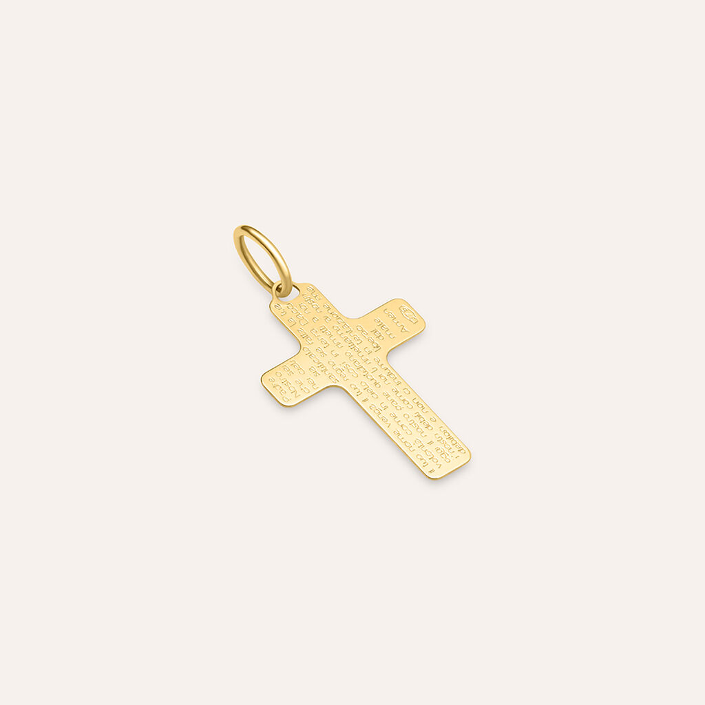 Pendente Holy Oro Giallo - Ciondoli con Incisione Unisex | Stroili
