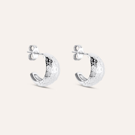 Orecchini A Cerchio Silver Collection Argento Rodiato - Orecchini a Cerchio Donna | Stroili