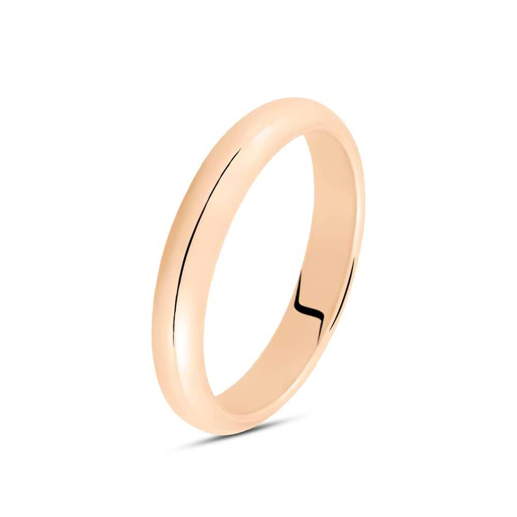 Fede Classica Leggera 4 mm Oro Rosa - Anelli con Incisione Unisex | Stroili