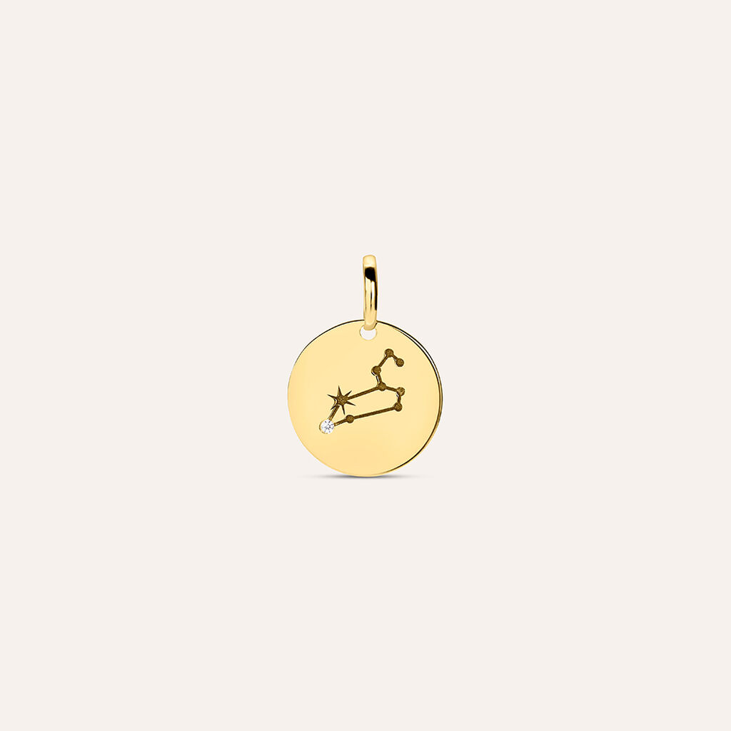 Pendente Po&egrave;me Oro Giallo Cubic Zirconia