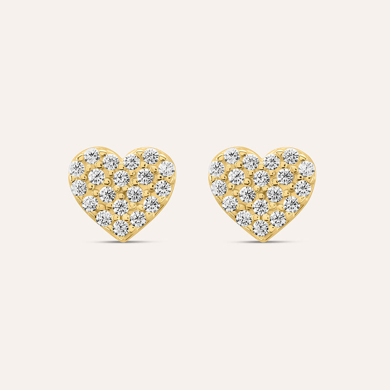 Orecchini Lobo Claire Oro Giallo Cubic Zirconia - Orecchini a Lobo Donna | Stroili