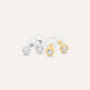 Orecchini Lobo Punto Luce Claire Oro Bianco Cubic Zirconia
