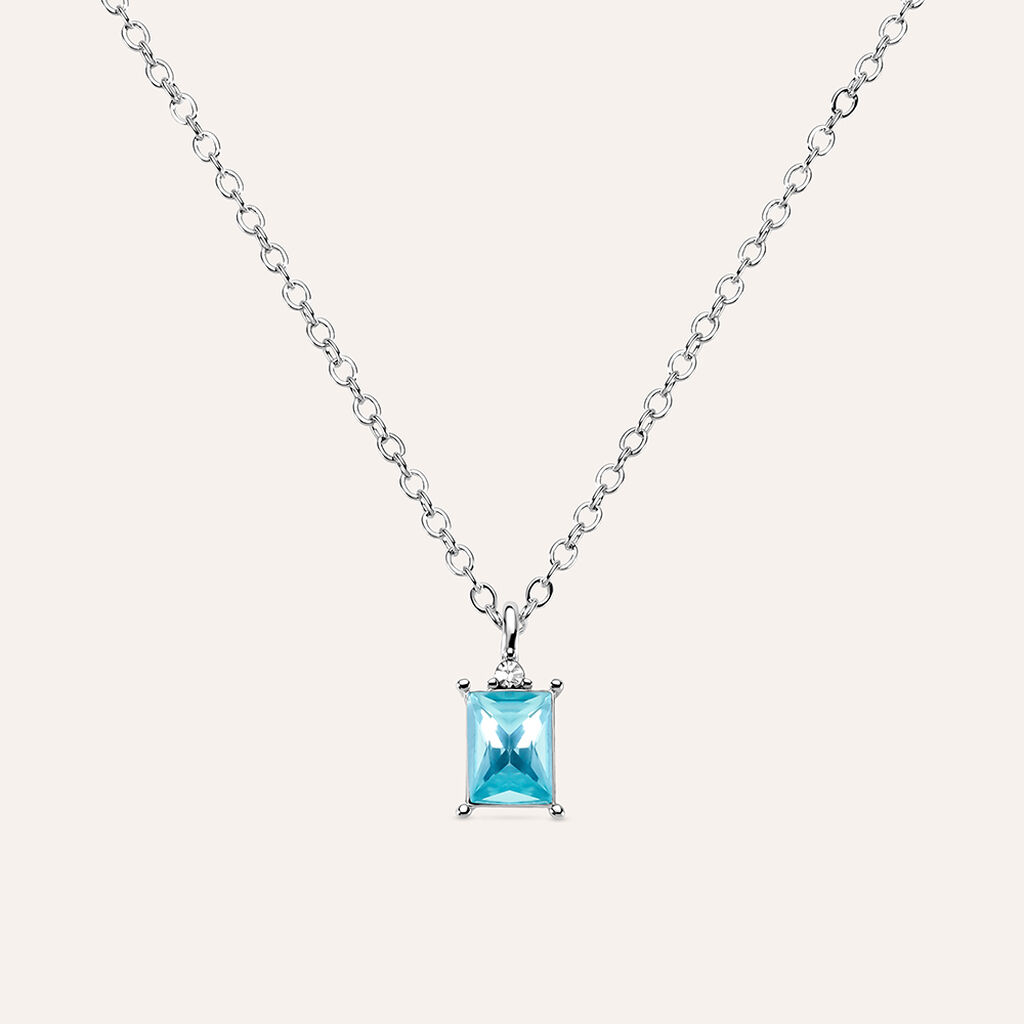 Collana Punto Luce Violet Ottone Cristallo