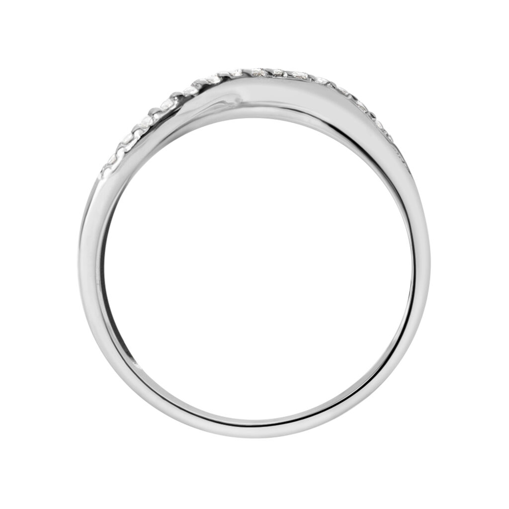 Anello Fantasia Silver Shine Argento Rodiato Cubic Zirconia - Anelli a Fascia Larga Donna | Stroili