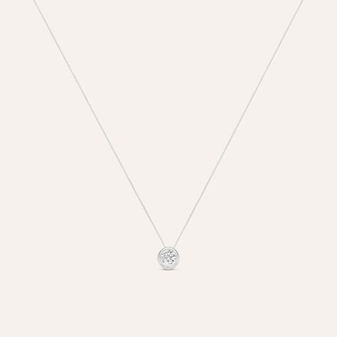 Collana Punto Luce Claire Oro Bianco Cubic Zirconia - Collane Punto Luce Donna | Stroili