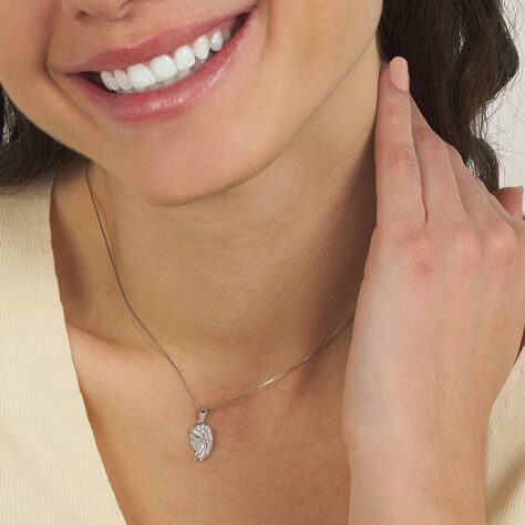 Pendente Holy Oro Bianco Cubic Zirconia - Ciondoli Donna | Stroili