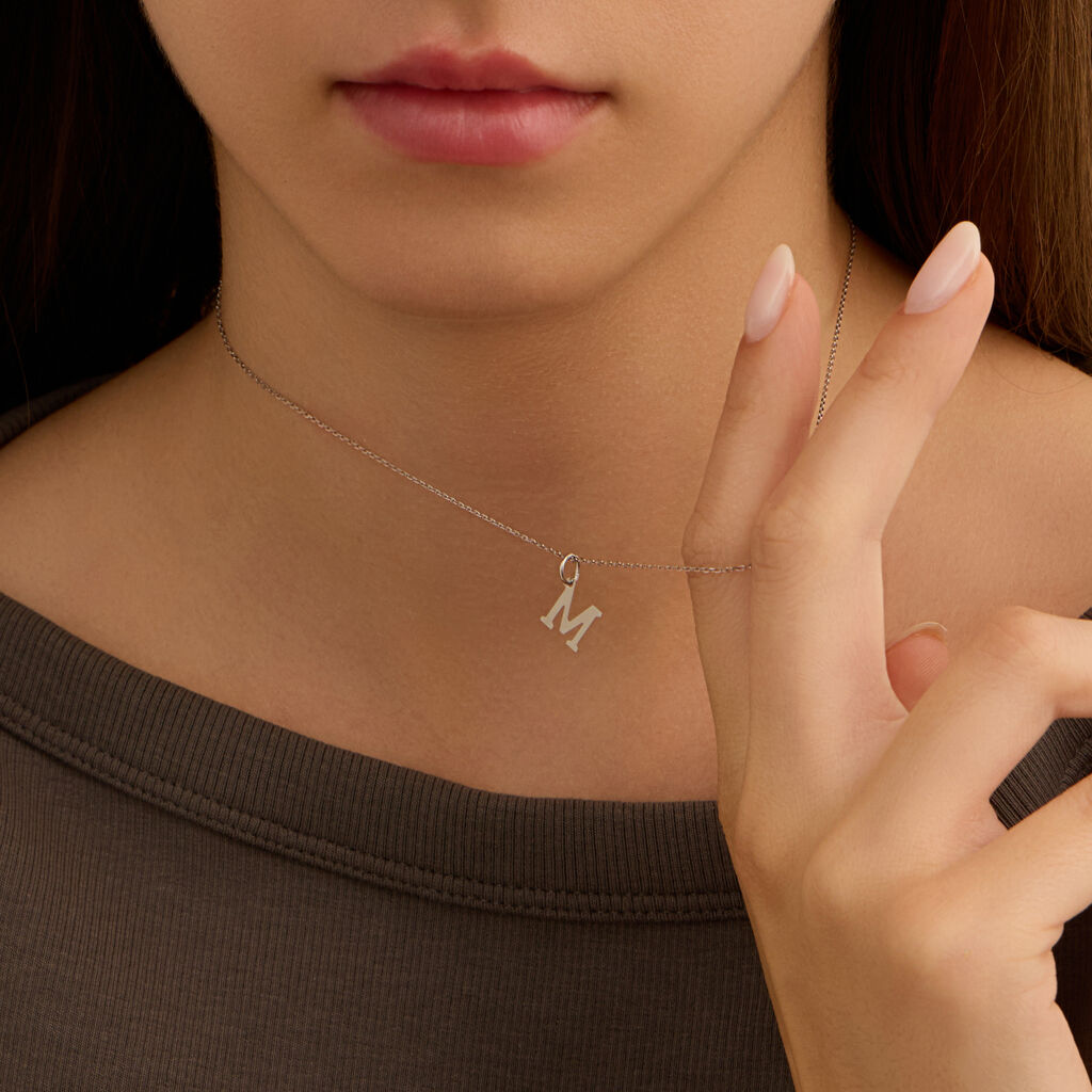 Pendente Poème Oro Bianco