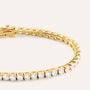 Bracciale Tennis Silver Glow Argento Dorato Cubic Zirconia