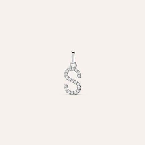 Pendente Poème Oro Bianco Cubic Zirconia - Ciondoli Donna | Stroili