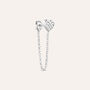 Mono Orecchino Pendente Silver Moments Argento Rodiato Cubic Zirconia