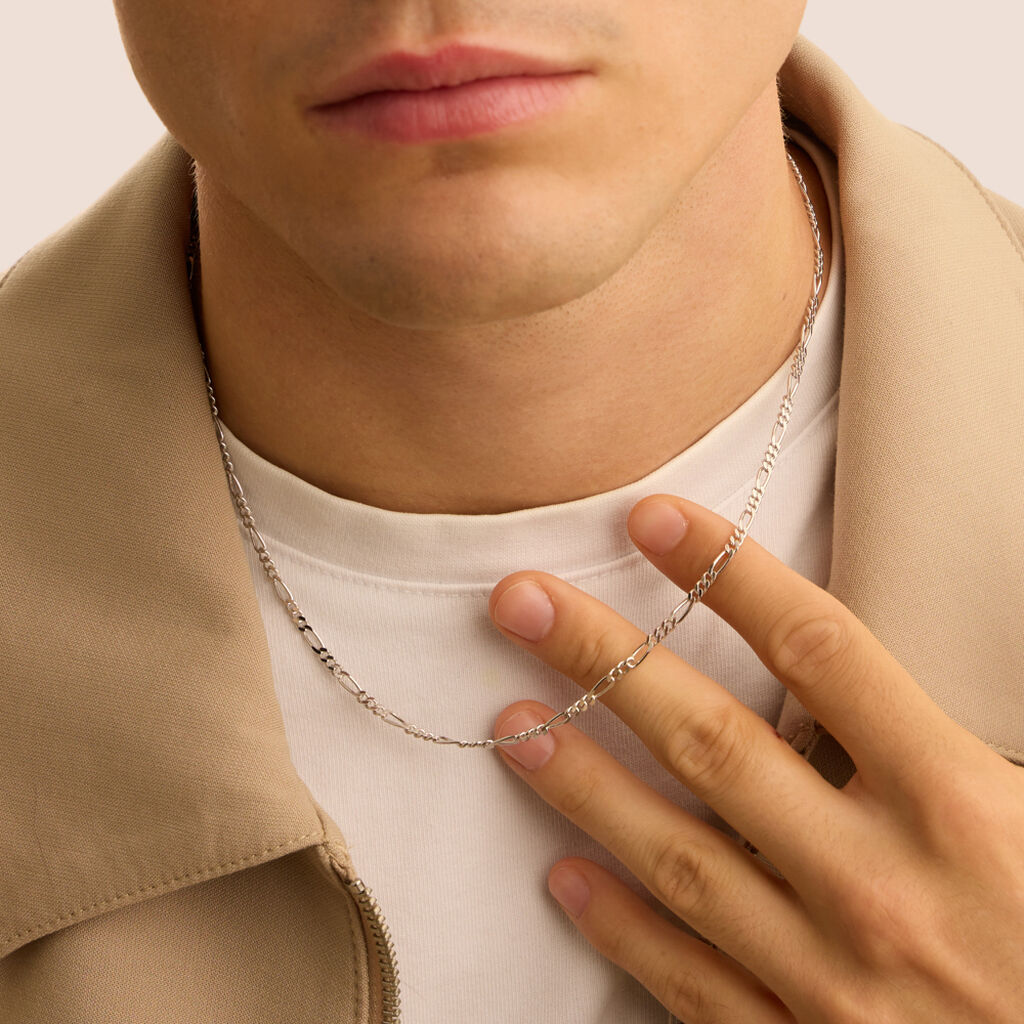 Catena Gentleman Argento Rodiato