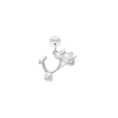 Charm in argento rodiato e glitter - Charms Donna | Stroili