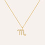 Collana Radiance Acciaio Dorato Cubic Zirconia