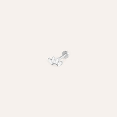 Piercing Orecchio Moonlight Titanio ASTM F136 Cubic Zirconia