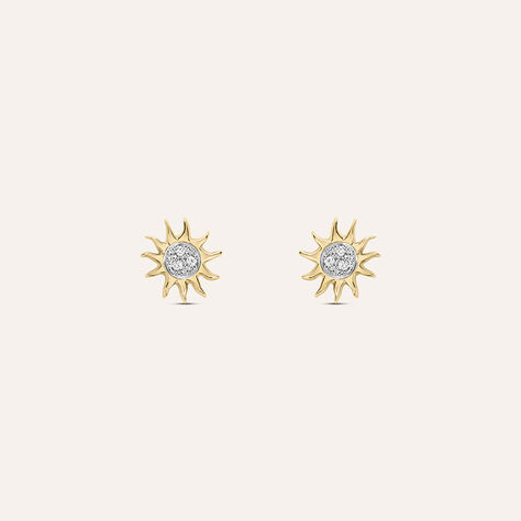 Orecchini Lobo Golden Dream Placcato Oro Giallo Cubic Zirconia - Orecchini a Lobo Donna | Stroili