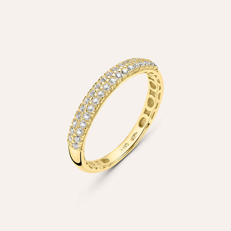 Anello Fascia Claire Oro Giallo Cubic Zirconia - Anelli con Pietre Donna | Stroili
