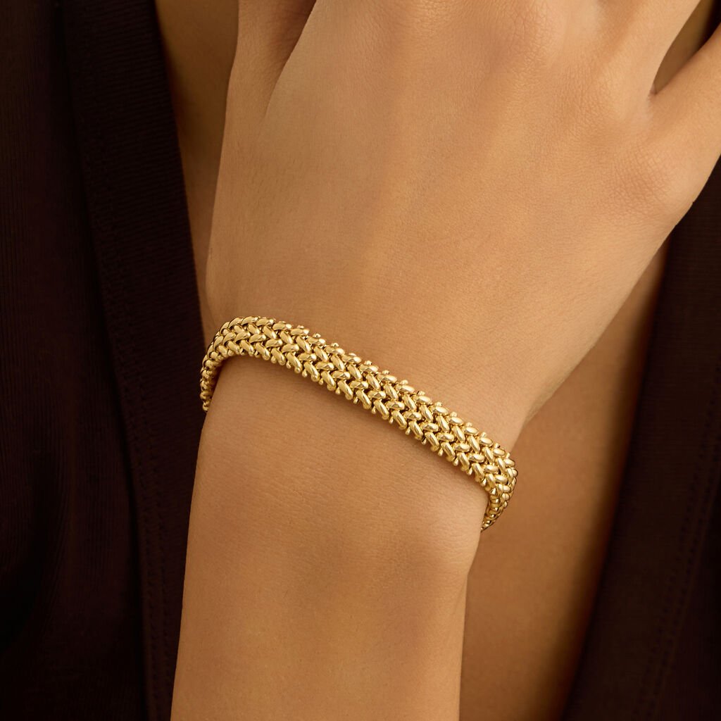Bracciale Catena Gold Essence Oro Giallo - Regalo per Cerimonie Religiose Donna | Stroili