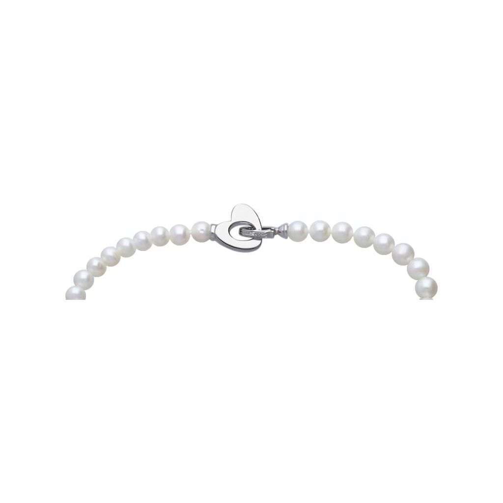 Bracciale Gold Pearls Oro Bianco Perla D'Acqua Dolce Diamante - Bracciali Donna | Stroili