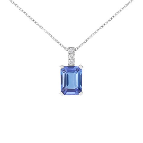 Collana Jasmine Oro Bianco Tanzanite Diamante - Collane Donna | Stroili