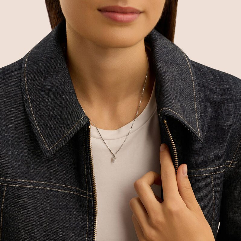Pendente Love Beats Argento Rodiato Cubic Zirconia - Ciondoli Donna | Stroili